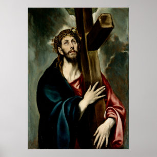 Poster Cristo Carregando a Cruz (Luz 1) Cartaz