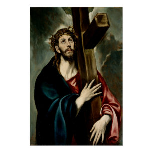 Pôster Cristo Carregando a Cruz (Luz 1) Cartaz