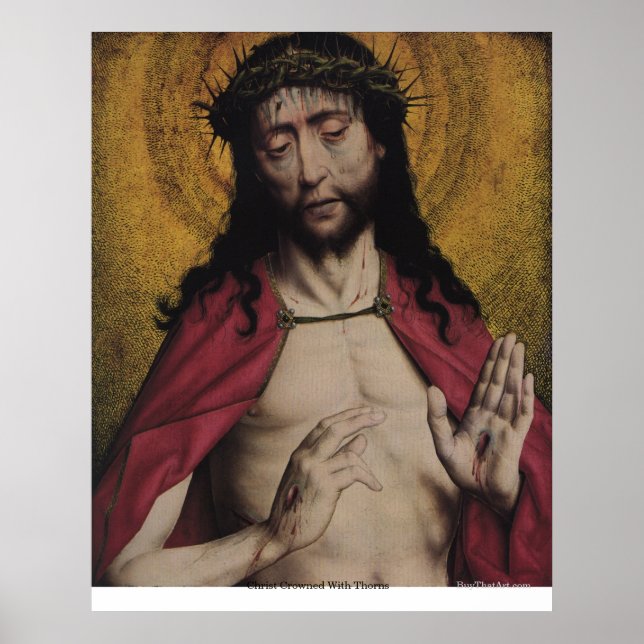 Poster Cristo Cortado Com Espinhos (Frente)