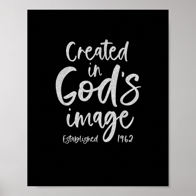 Poster Cristo Cristão de 60 anos Jesus 1962 60º Aniversár (Frente)