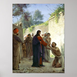 Poster Cristo Curando o Cego