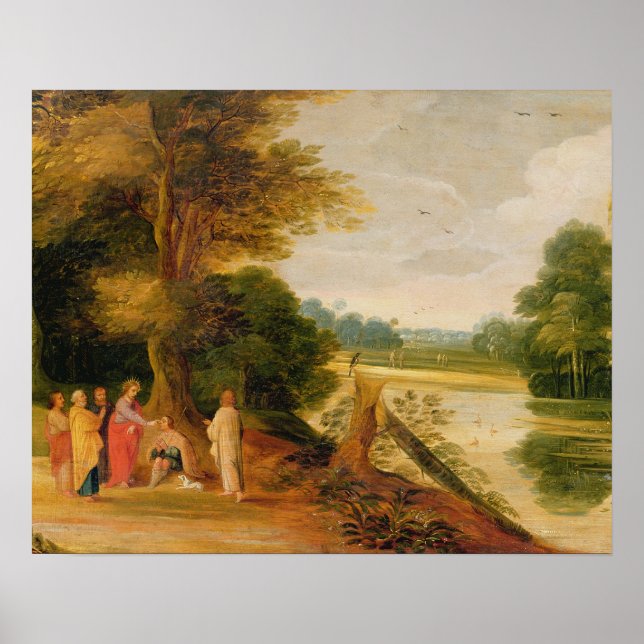 Pôster Cristo curando o homem cego (Frente)