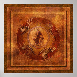 Poster Cristo da Iconografia Cristã Pantokrator