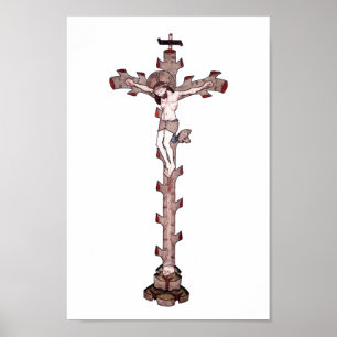 Poster Cristo de crucificação de Jesus cristo bordado de 