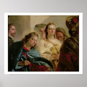 Poster Cristo e Adulteress, 1751 (óleo na canvas)