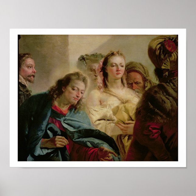 Poster Cristo e Adulteress, 1751 (óleo na canvas) (Frente)