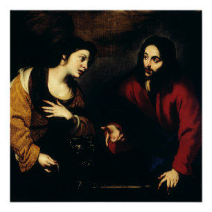 Pôster Cristo e Mulher da Samaria