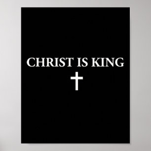 Poster Cristo é Rei Cruz Cristã Religiosa Jesus Homens