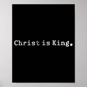 Poster Cristo é Rei Jesus Católico Cristão Cristã