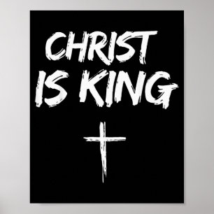 Poster Cristo é Rei Jesus Católico Cristão Cristão