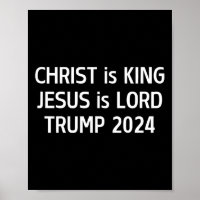 Cristo É Rei Jesus É Lorde Trump 2024 Cristão