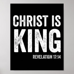 Poster Cristo É Rei Revelação 17_14 Cristo Cristão I