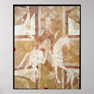 Poster Cristo em um cavalo branco