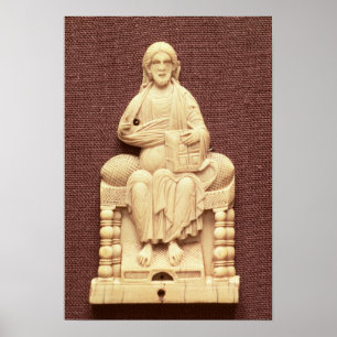 Poster Cristo enthroned, bizantino, 10-11o século