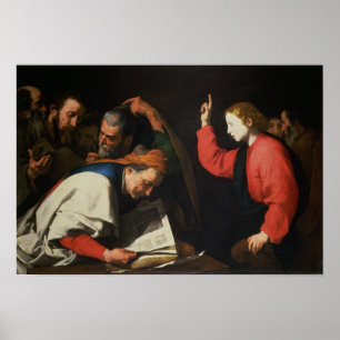 Pôster Cristo entre os doutores, c.1630
