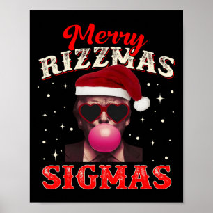 Poster Cristo feliz Rizz Mas Sigmas Gen Alpha Trump Papai