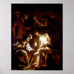 Poster Cristo Gerrit van Honthorst Crowned com Thorns