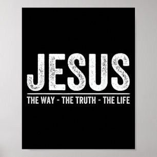 Poster Cristo Jesus O Caminho. A Verdade. A Vida Bendita