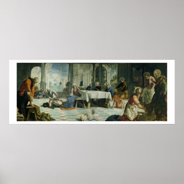 Pôster Cristo Lavando os Pés dos Discípulos, c.1547 (Frente)
