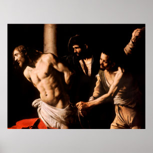 Poster Cristo na Coluna de Caravaggio (1607)