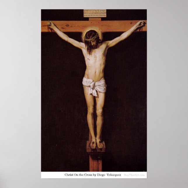 Poster Cristo na cruz por Diego Velazquez (Frente)