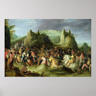 Pôster Cristo na estrada ao calvário