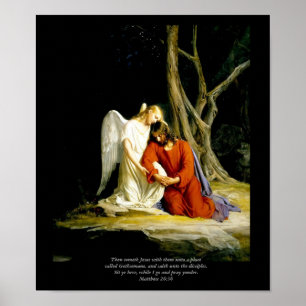 Poster Cristo na tela Gethsemane Bloch Fine Art Imprimir