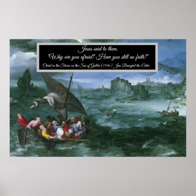 Poster Cristo na Tempestade (Frente)