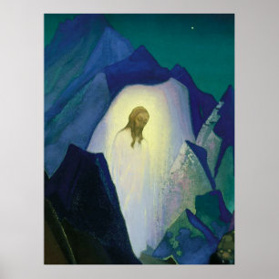 Poster “Cristo no Deserto” por Nicholas Roerich