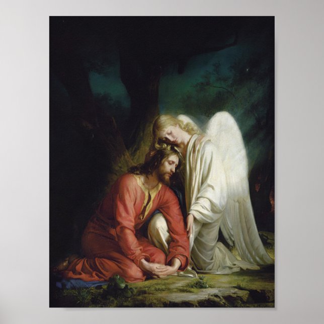 Poster Cristo no Getsêmani, Religioso  (Frente)