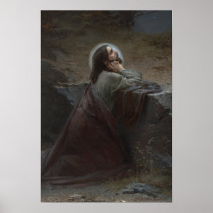 Poster Cristo no Monte das Oliveiras (Thy será feito!)