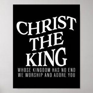 Poster Cristo O Rei Cujo Reino Não Tem Fim Homens Mulhere