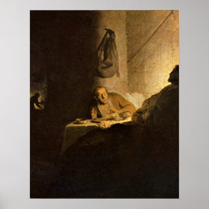 Poster Cristo por Rembrandt Harmenszoon camionete Rijn