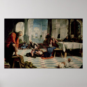 Pôster Cristo que lava os pés dos discípulo 2