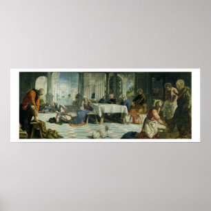 Pôster Cristo que lava os pés dos discípulo, c.1547