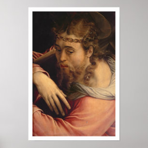 Pôster Cristo que leva a cruz, 1540-45 (óleo no painel)