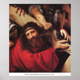 Poster Cristo que leva a cruz por Lorenzo Lotto