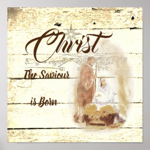 Poster Cristo que o Salvador é nascer