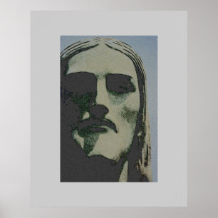 Pôster Cristo Redentor face - RJ