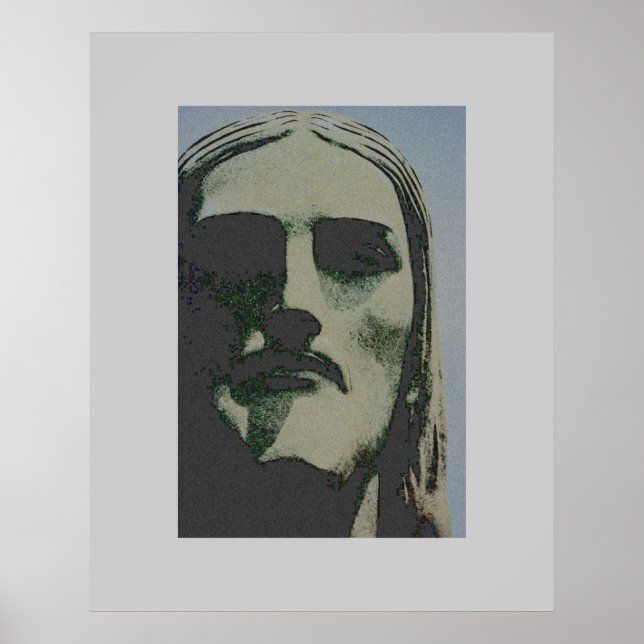 Pôster Cristo Redentor face - RJ (Frente)