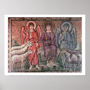 Pôster Cristo separa as ovelhas dos bodes, século 6