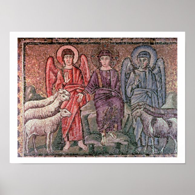 Pôster Cristo separa as ovelhas dos bodes, século 6 (Frente)