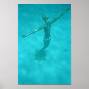 Poster Cristo subaquático