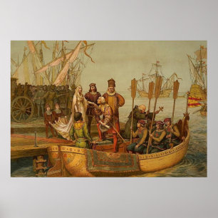Pôster Cristóbal Colón Deixando a Espanha