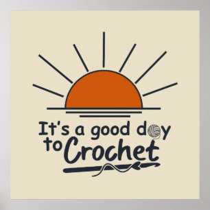 Poster crochê engraçado