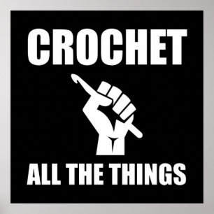 Poster Crochet Todas As Coisas Engraçadas De Crochê