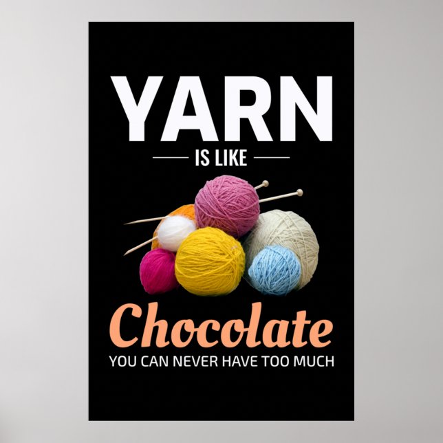 Poster Crocheting Crochet Chocolate Knitet Crochet (Frente)