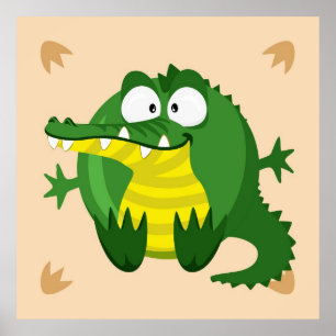 Pôster Crocodilo bonito