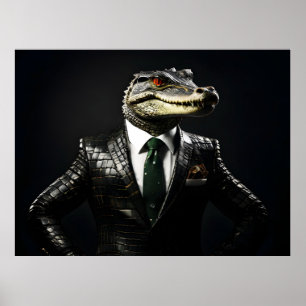 Poster Crocodilo de fato