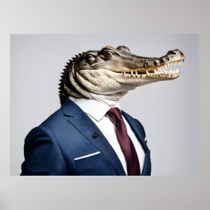 Poster Crocodilo de fato